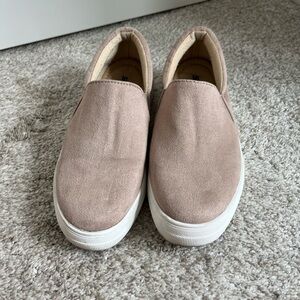 Soda Women's Slip-On Shoes in Taupe